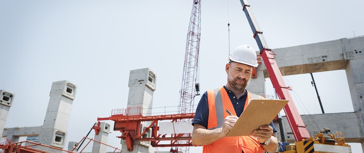 Architecture Construction Safety First Career Concept